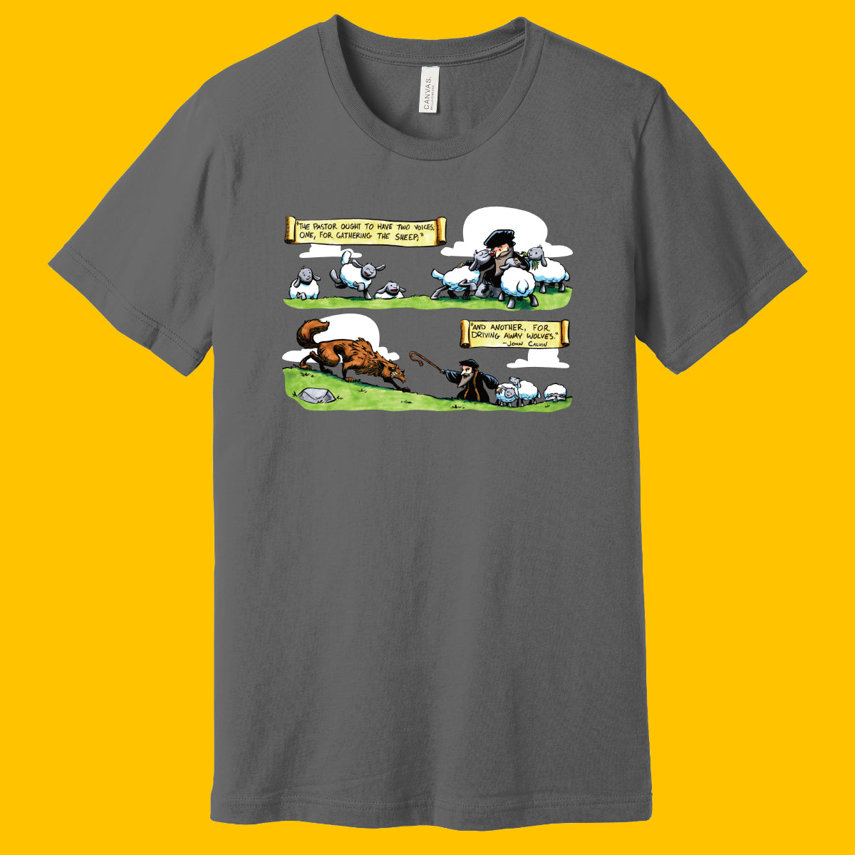 T-Shirt: John Calvin Two Voices