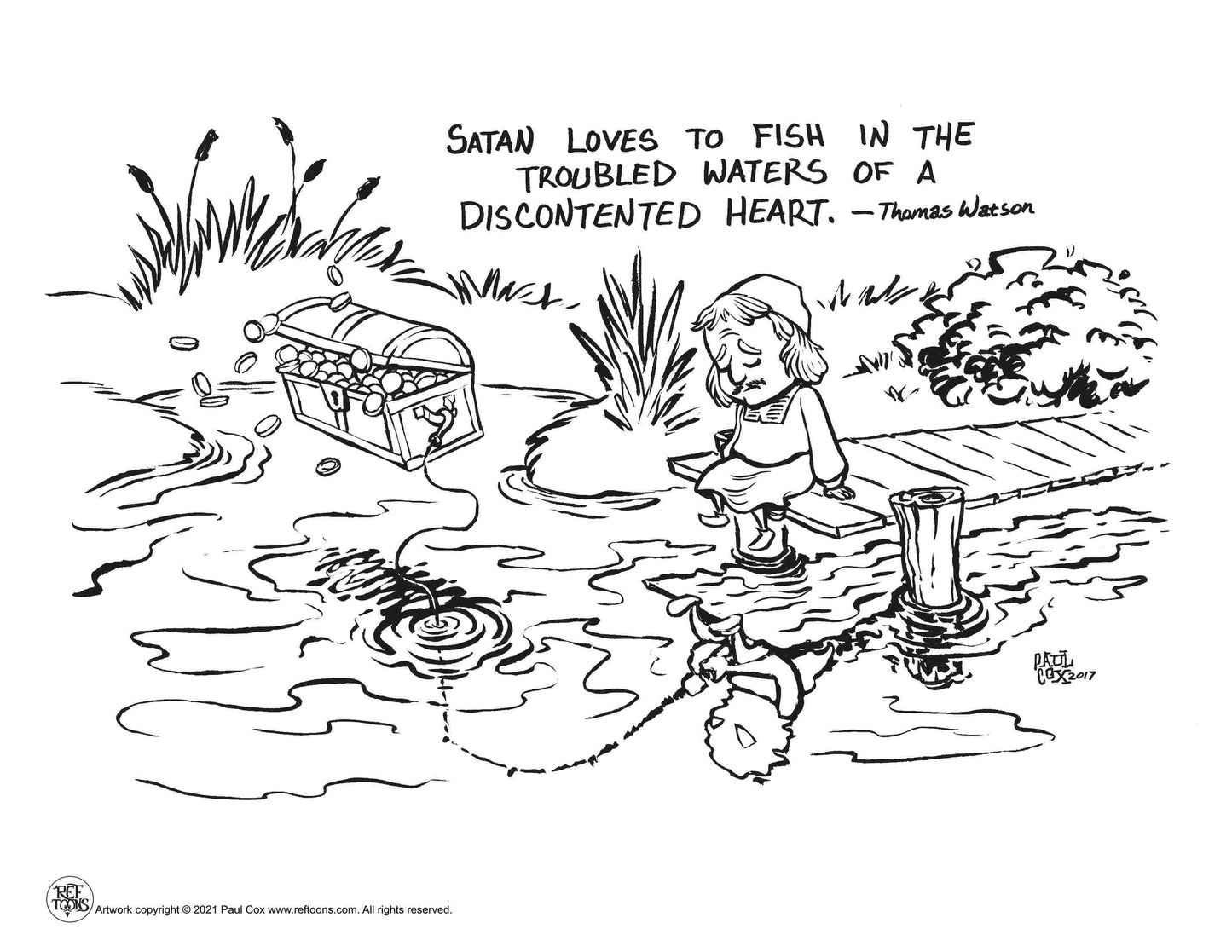 Thomas Watson - Discontented Heart Coloring Page