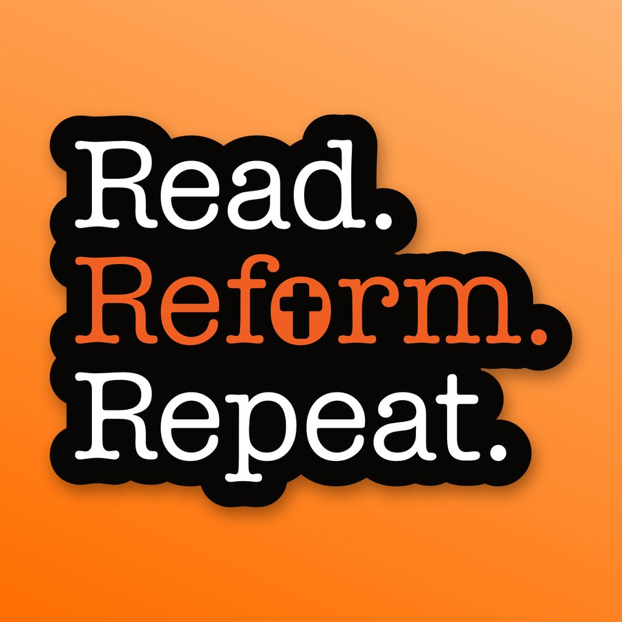 Read. Reform. Repeat. sticker