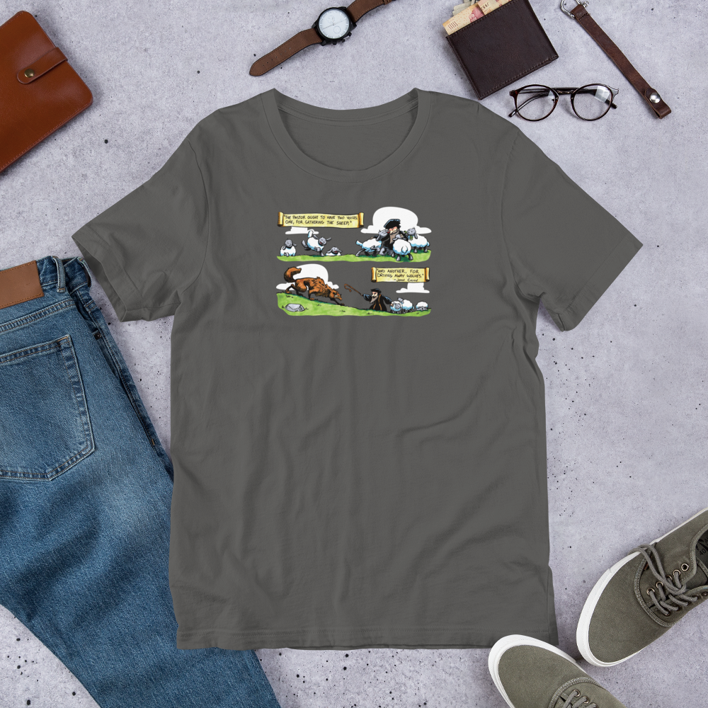 T-Shirt: John Calvin Two Voices