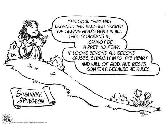 Susie Spurgeon Rest Content Coloring Page PDF