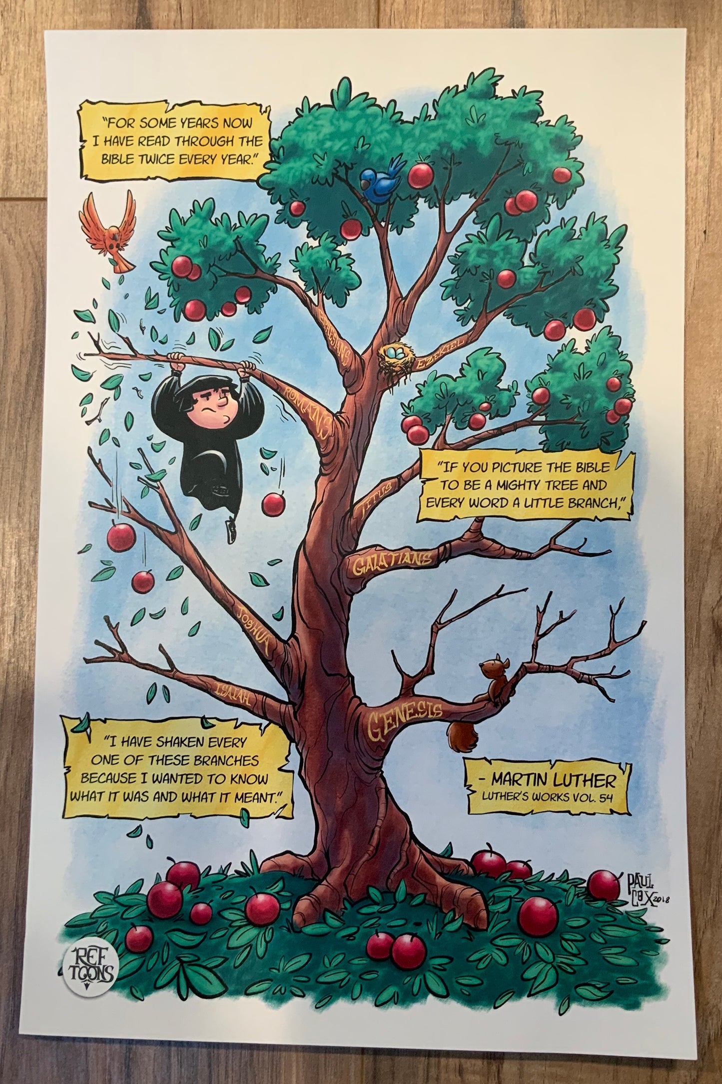 Luther Bible Tree Poster
