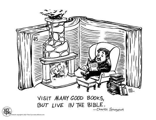 Charles Spurgeon Live in the Bible Coloring Page PDF