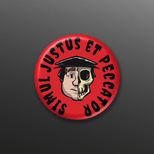 BUTTON: Simul Justus et Peccator (LUTHER)