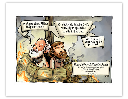 PRINT: Oxford Martyrs (Latimer and Ridley)