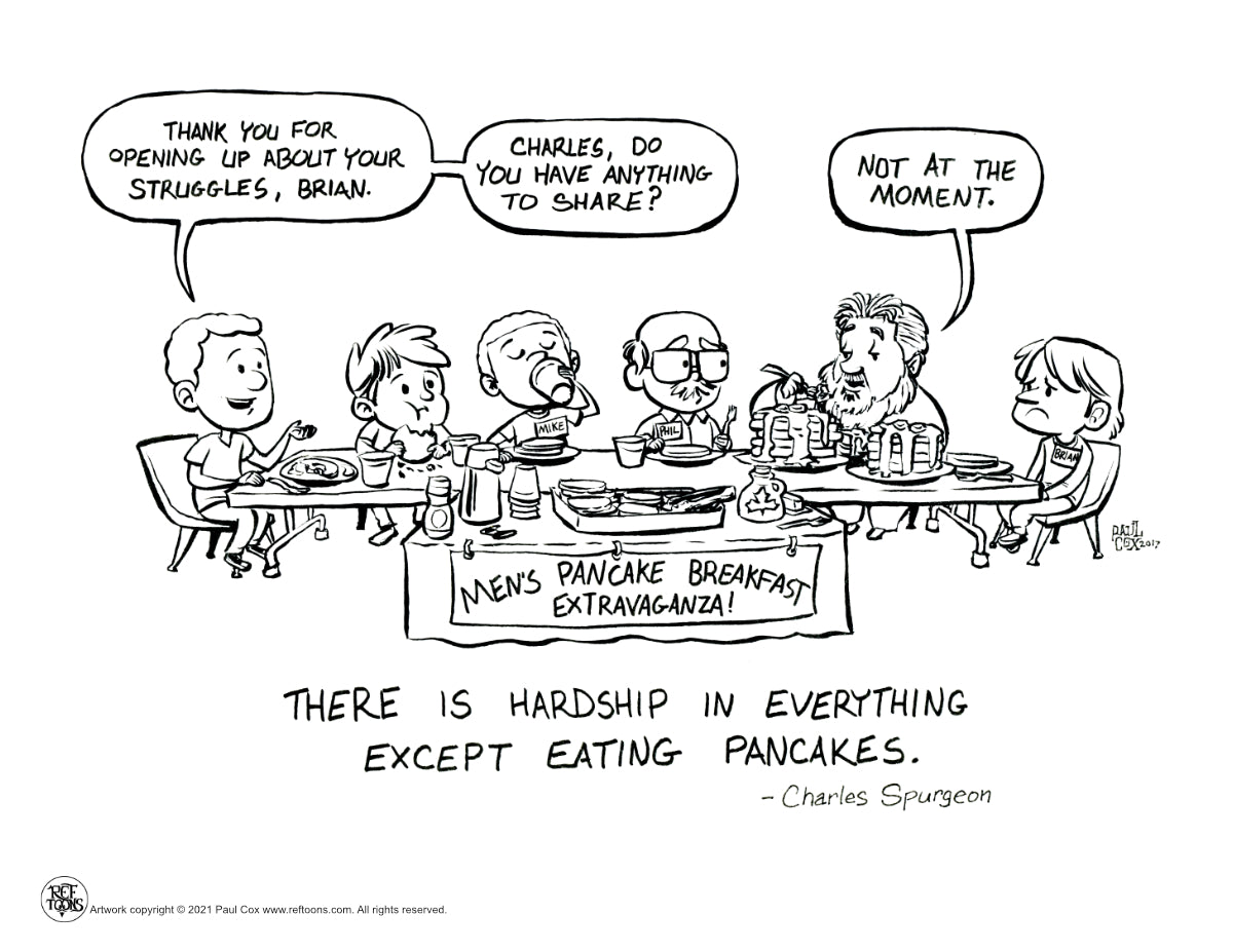 Charles Spurgeon: Pancake Breakfast Coloring Page PDF