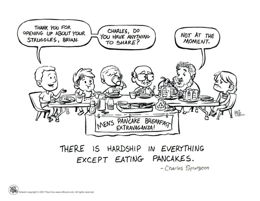 Charles Spurgeon: Pancake Breakfast Coloring Page PDF