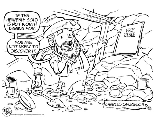 Prospector Spurgeon Coloring Page PDF