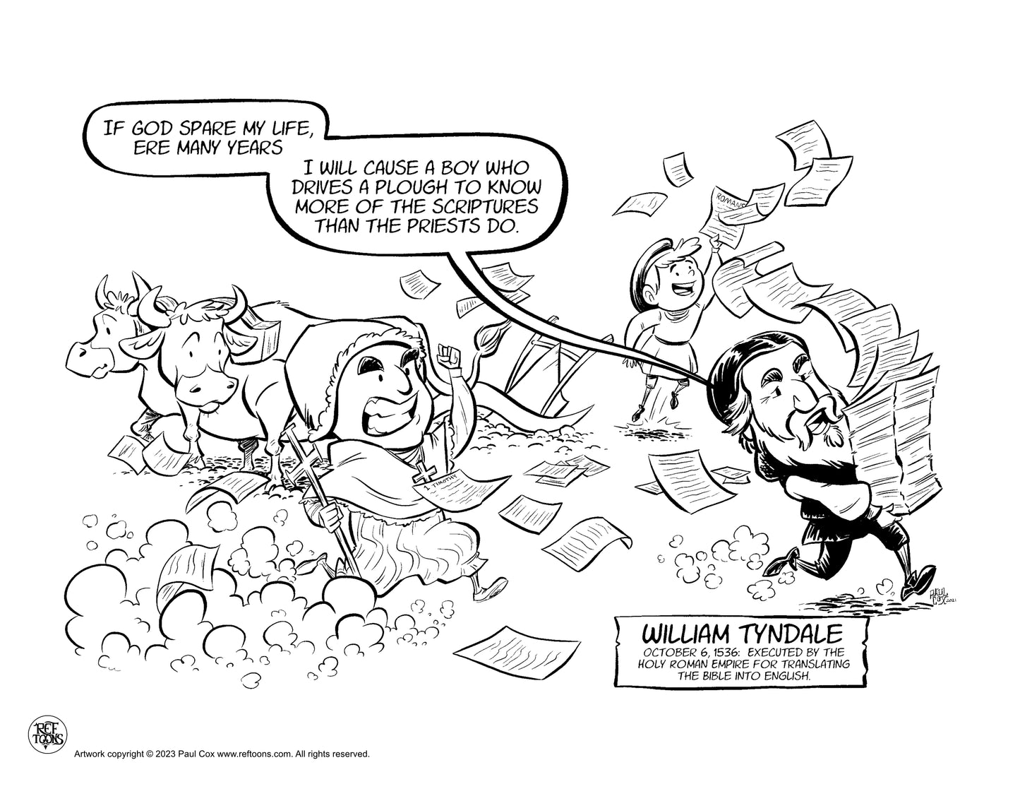 William Tyndale Coloring Page PDF