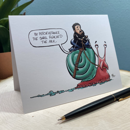 Spurgeon Snail Greeting Card