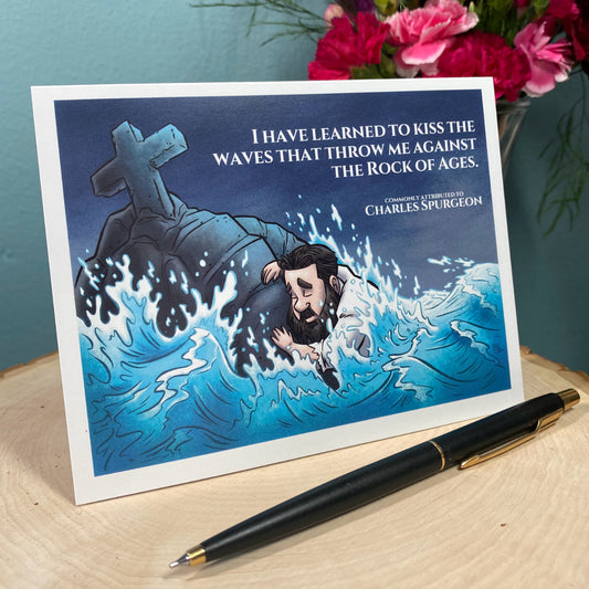 Spurgeon Waves Greeting Card