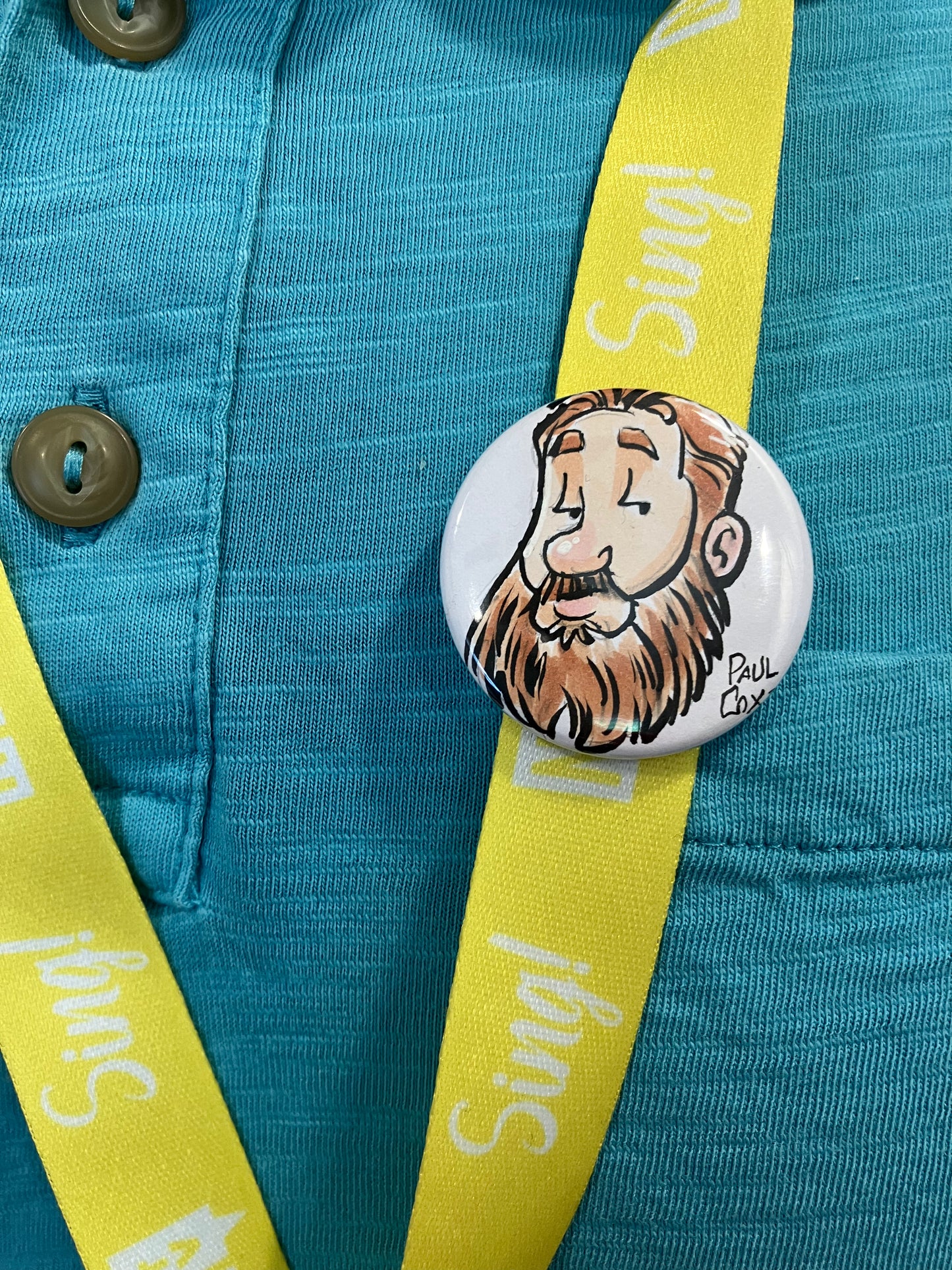 BUTTON or MAGNET: Custom Illustrated 1.5 in. Pin Back